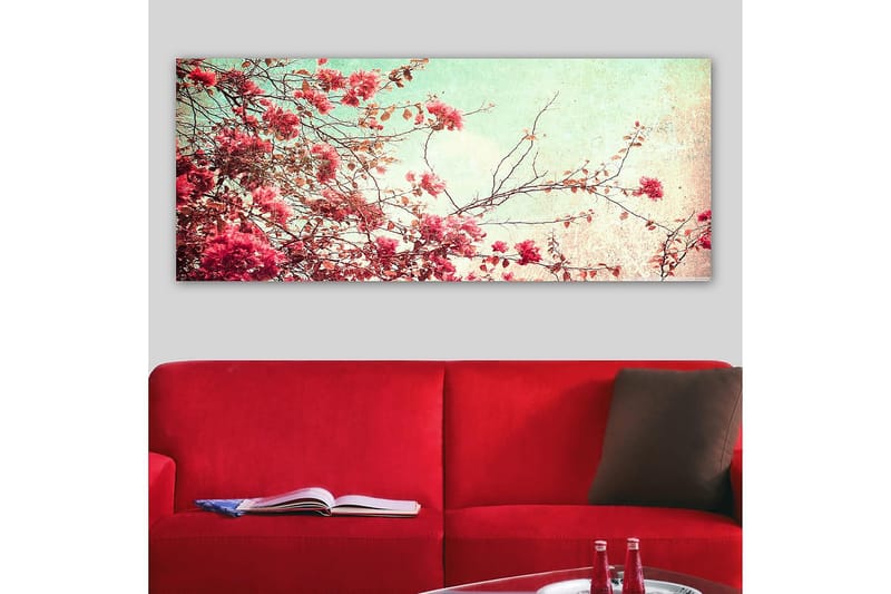 Canvasbilde YTY Floral & Botanical Flerfarget - 120x50 cm - Innredning - Bilder & kunst - Lerretsbilder