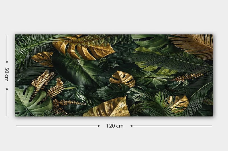 Canvasbilde YTY Floral & Botanical Flerfarget - 120x50 cm - Innredning - Bilder & kunst - Lerretsbilder