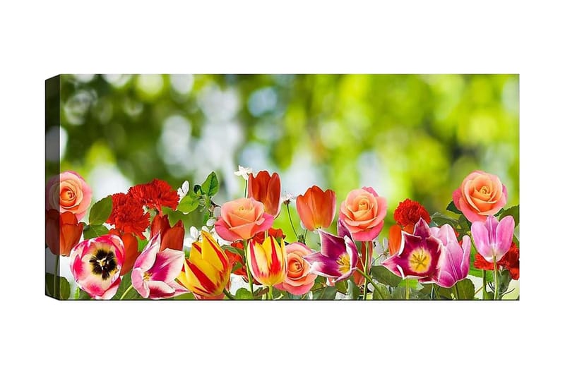 Canvasbilde YTY Floral & Botanical Flerfarget, 120x50 cm
