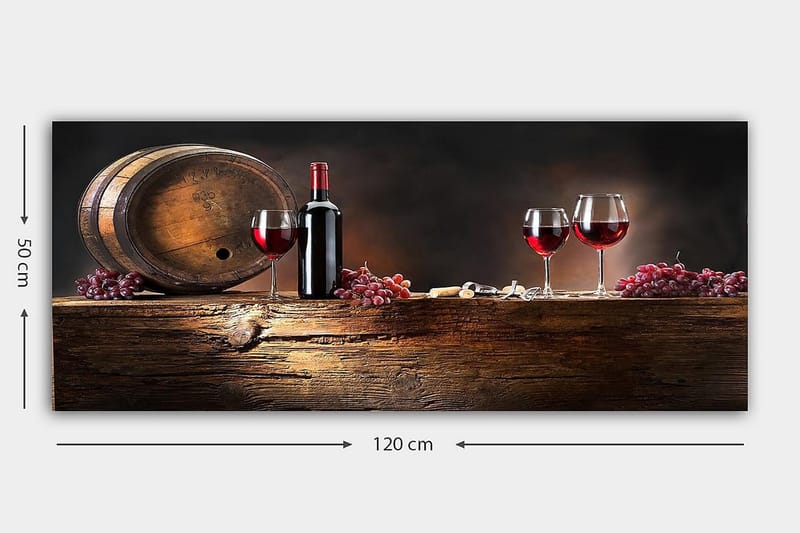Canvasbilde YTY Food & Beverage Flerfarget - 120x50 cm - Lerretsbilder