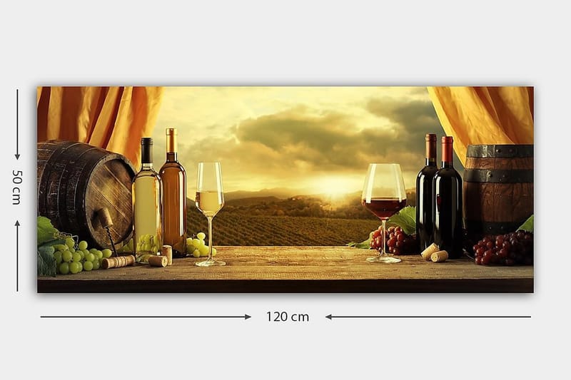 Canvasbilde YTY Food & Beverage Flerfarget - 120x50 cm - Innredning - Bilder & kunst - Lerretsbilder