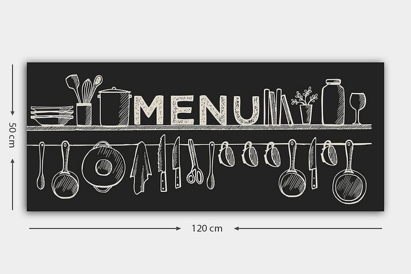 Canvasbilde YTY Food & Beverage Flerfarget - 120x50 cm - Innredning - Bilder & kunst - Lerretsbilder