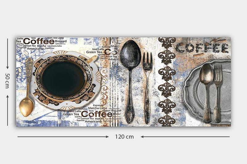 Canvasbilde YTY Food & Beverage Flerfarget - 120x50 cm - Innredning - Bilder & kunst - Lerretsbilder