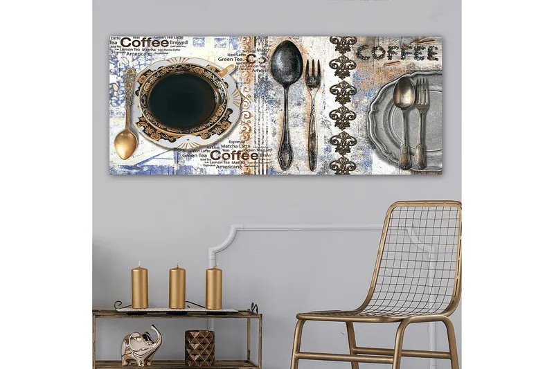 Canvasbilde YTY Food & Beverage Flerfarget - 120x50 cm - Innredning - Bilder & kunst - Lerretsbilder