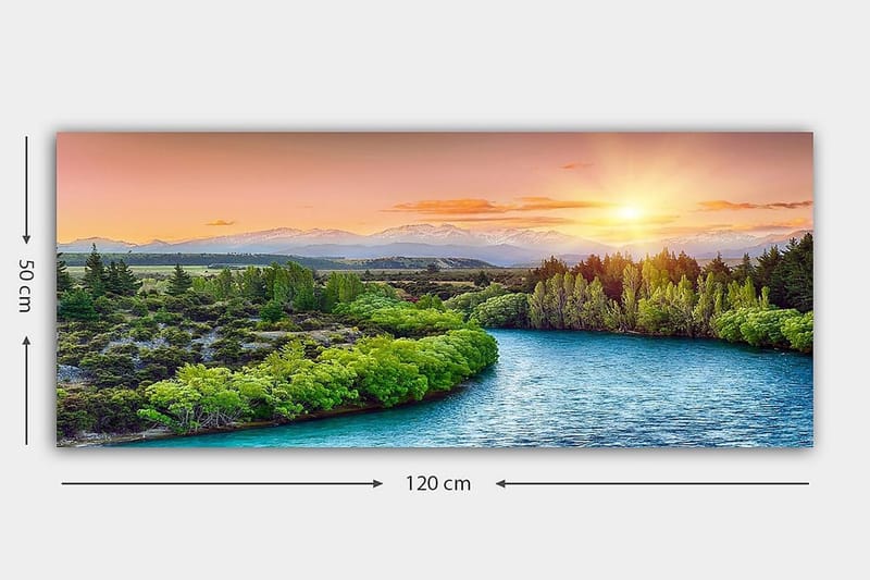 Canvasbilde YTY Landscape & Nature Flerfarget - 120x50 cm - Innredning - Bilder & kunst - Lerretsbilder