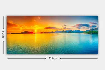 Canvasbilde YTY Landscape & Nature Flerfarget - 120x50 cm - Innredning - Bilder & kunst - Lerretsbilder