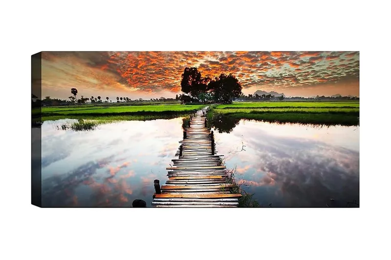 Canvasbilde YTY Landscape & Nature Flerfarget - 120x50 cm - Innredning - Bilder & kunst - Lerretsbilder