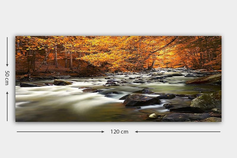 Canvasbilde YTY Landscape & Nature Flerfarget - 120x50 cm - Innredning - Bilder & kunst - Lerretsbilder
