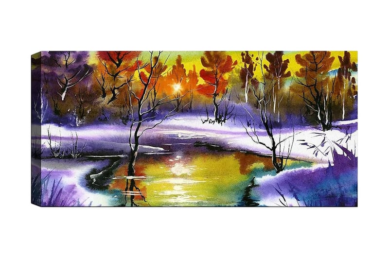 Canvasbilde YTY Landscape & Nature Flerfarget - 120x50 cm - Innredning - Bilder & kunst - Lerretsbilder
