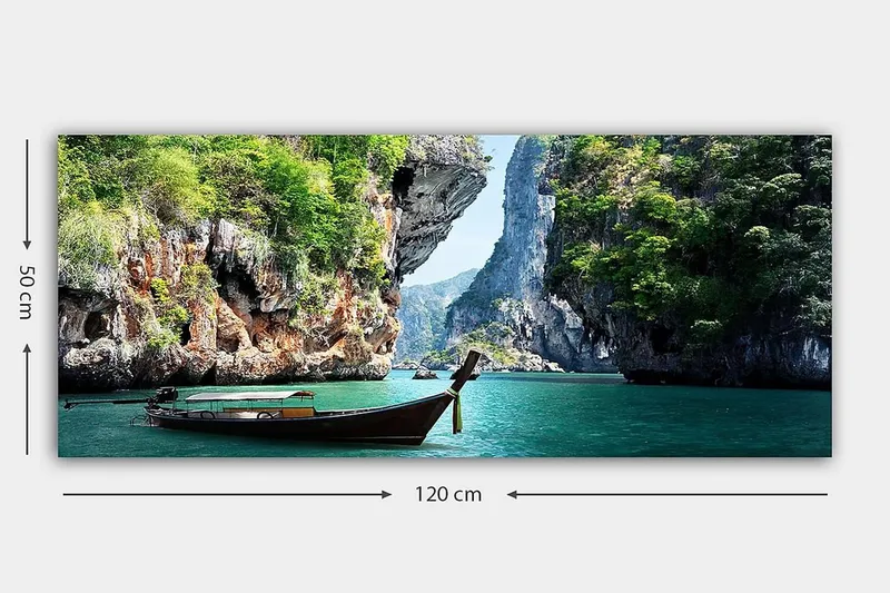 Canvasbilde YTY Landscape & Nature Flerfarget - 120x50 cm - Innredning - Bilder & kunst - Lerretsbilder