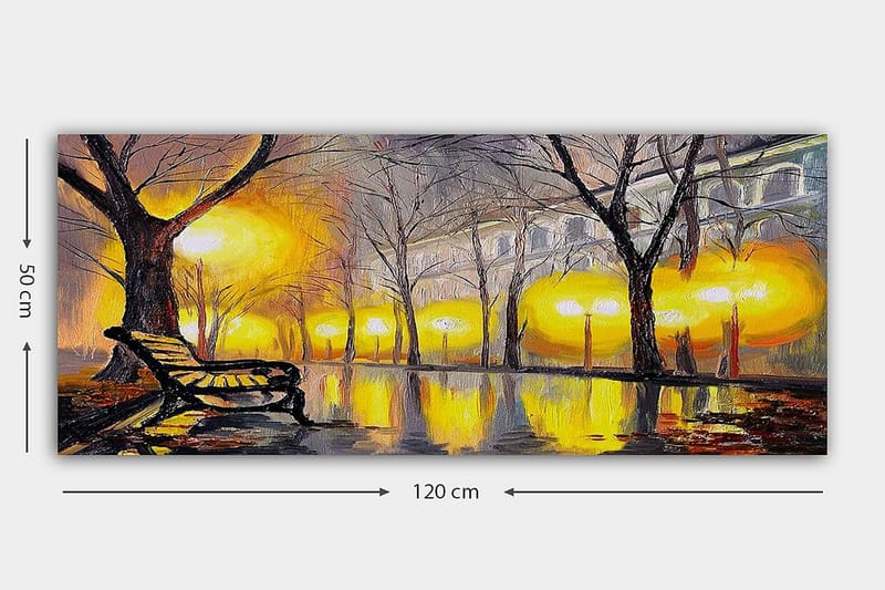 Canvasbilde YTY Landscape & Nature Flerfarget - 120x50 cm - Innredning - Bilder & kunst - Lerretsbilder