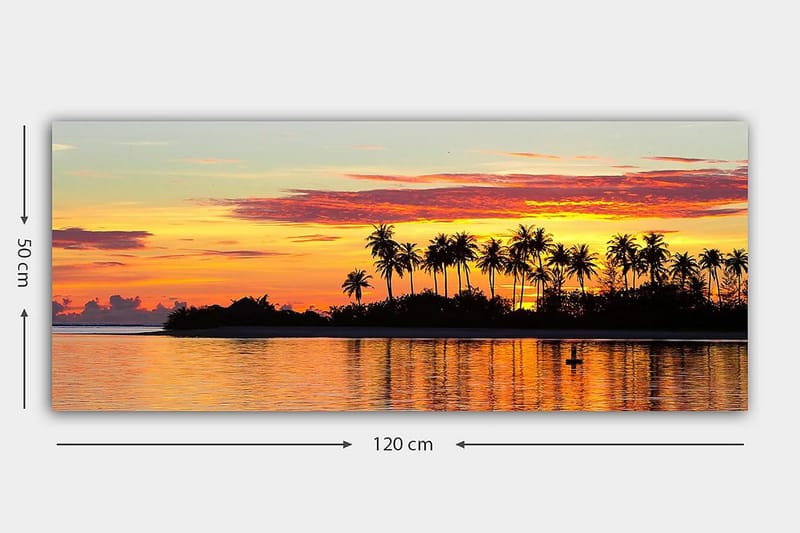 Canvasbilde YTY Landscape & Nature Flerfarget - 120x50 cm - Innredning - Bilder & kunst - Lerretsbilder