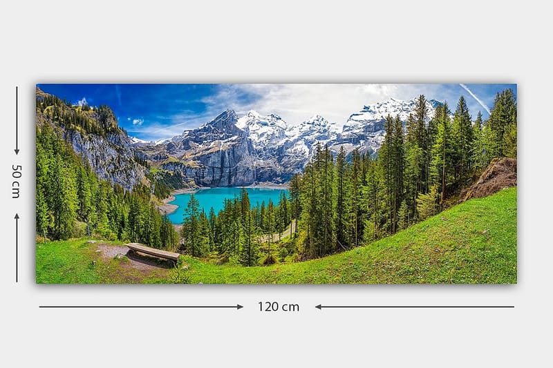 Canvasbilde YTY Landscape & Nature Flerfarget - 120x50 cm - Innredning - Bilder & kunst - Lerretsbilder