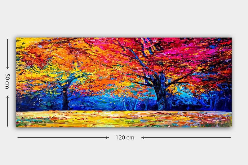 Canvasbilde YTY Landscape & Nature Flerfarget - 120x50 cm - Innredning - Bilder & kunst - Lerretsbilder