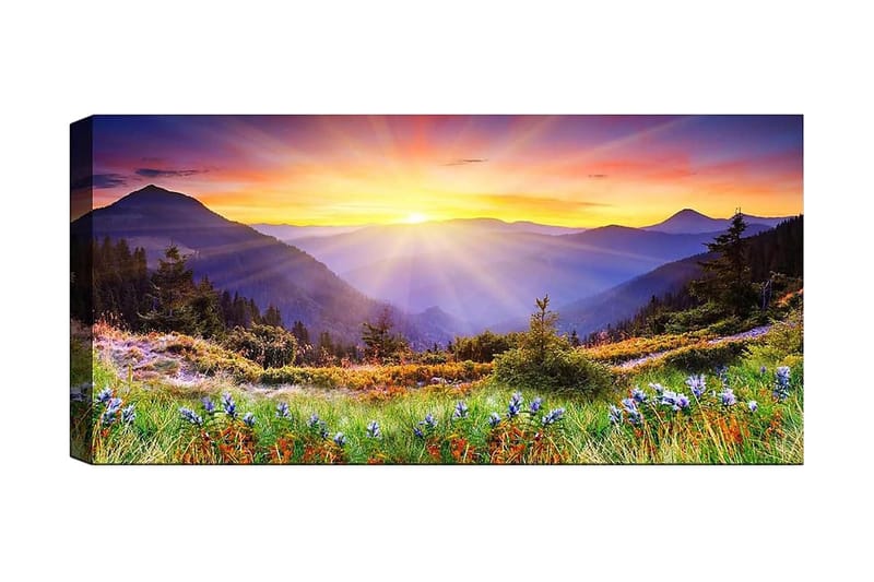 Canvasbilde YTY Landscape & Nature Flerfarget - 120x50 cm - Innredning - Bilder & kunst - Lerretsbilder