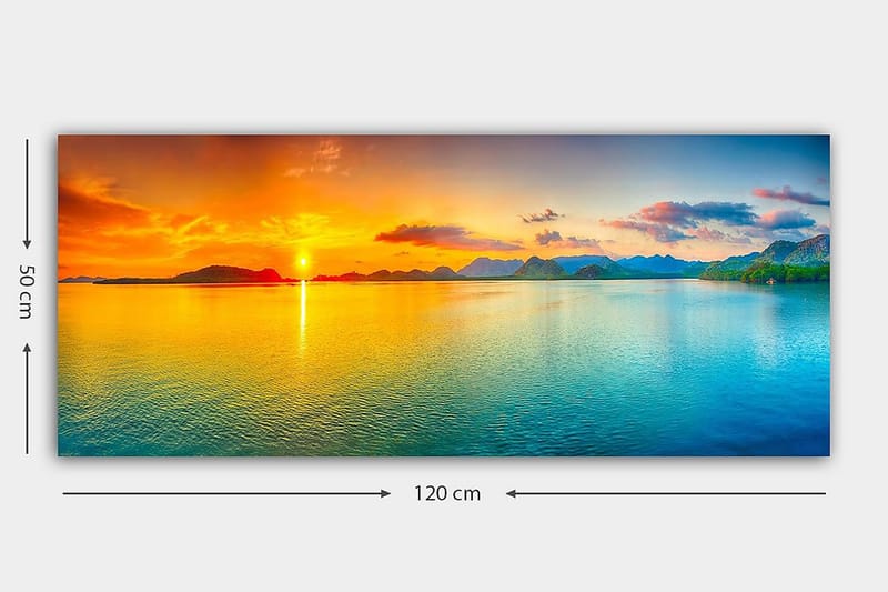 Canvasbilde YTY Landscape & Nature Flerfarget - 120x50 cm - Innredning - Bilder & kunst - Lerretsbilder