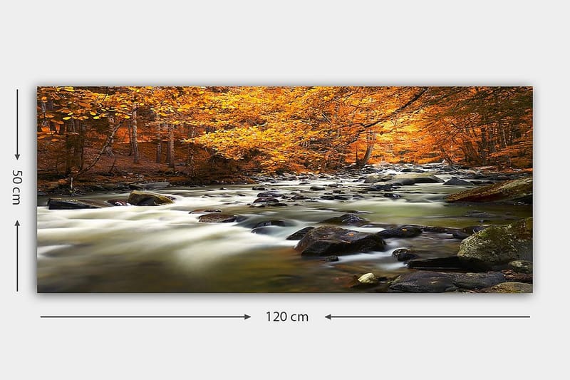 Canvasbilde YTY Landscape & Nature Flerfarget - 120x50 cm - Innredning - Bilder & kunst - Lerretsbilder