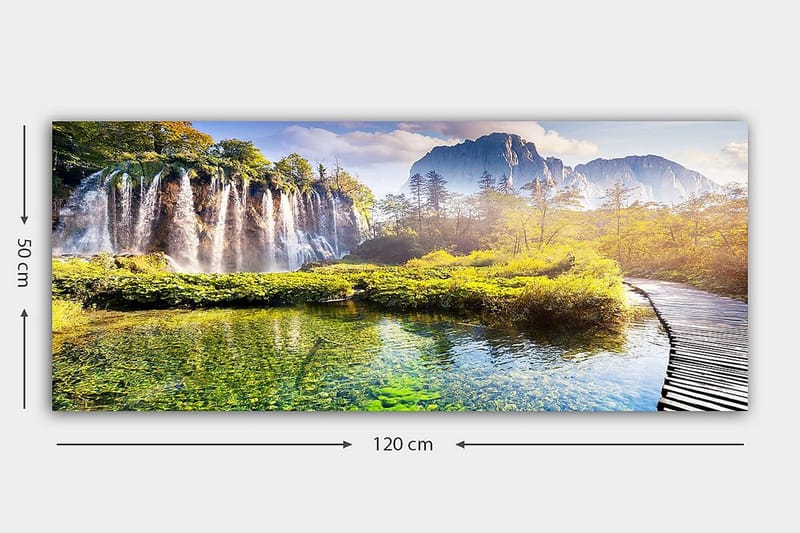 Canvasbilde YTY Landscape & Nature Flerfarget - 120x50 cm - Innredning - Bilder & kunst - Lerretsbilder