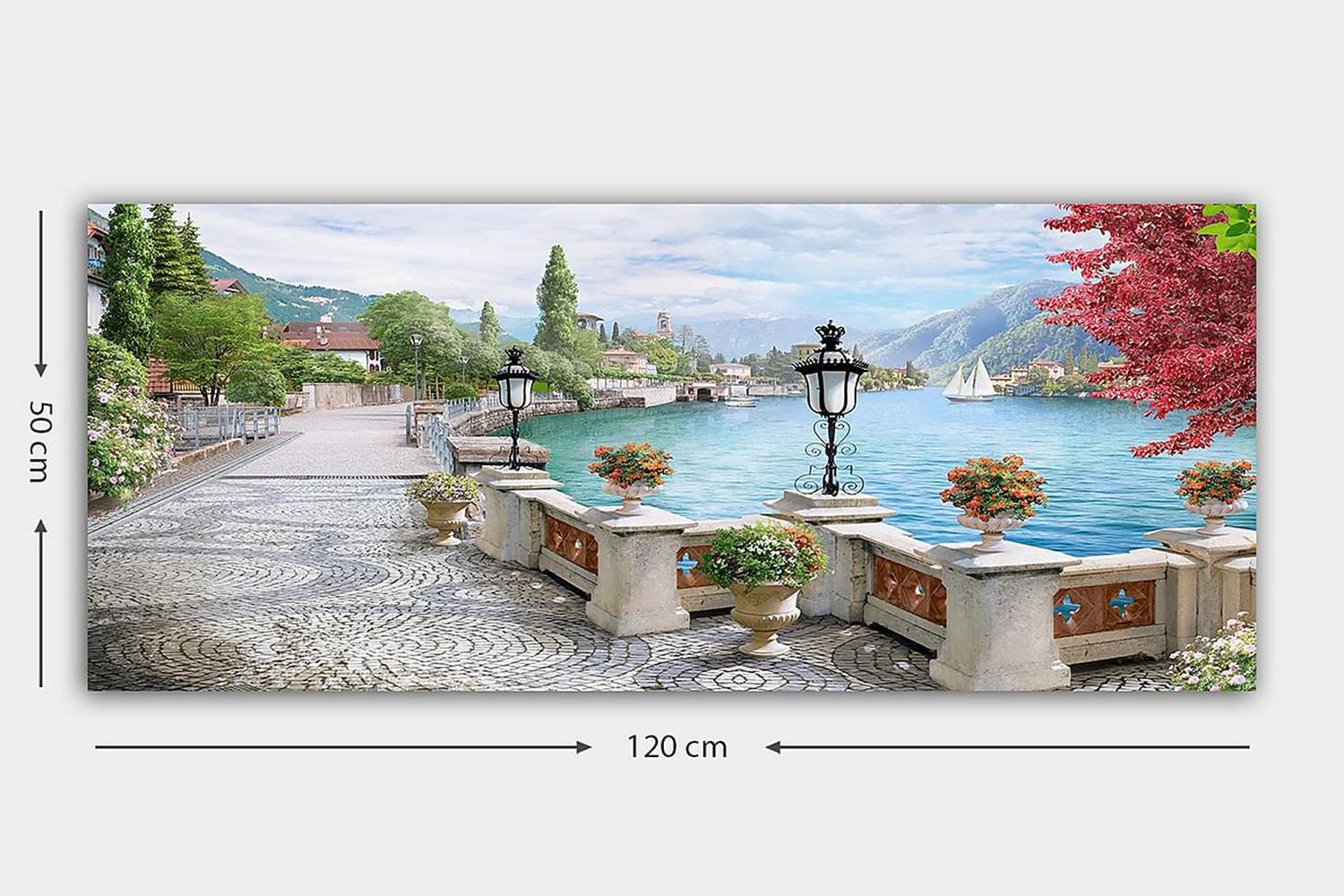 Canvasbilde YTY Landscape & Nature Flerfarget - 120x50 cm - Innredning - Bilder & kunst - Lerretsbilder