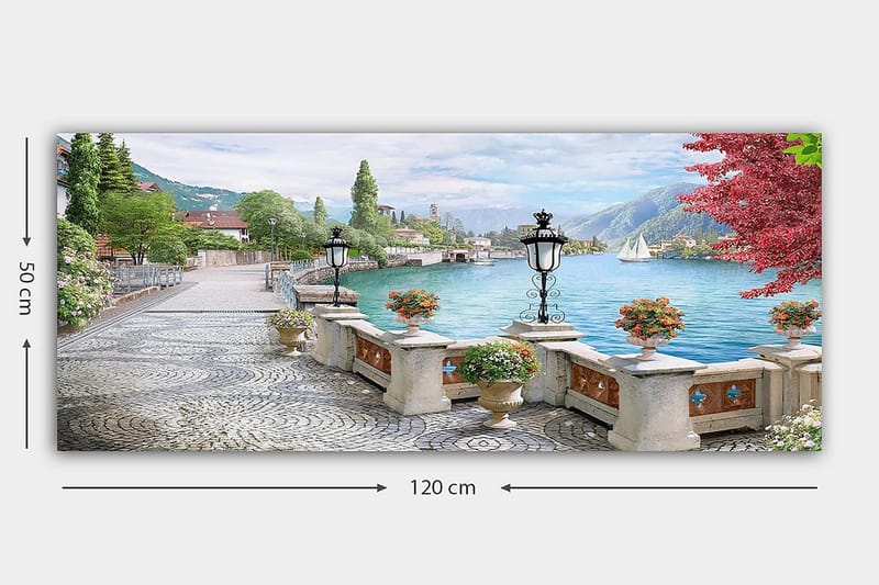 Canvasbilde YTY Landscape & Nature Flerfarget - 120x50 cm - Innredning - Bilder & kunst - Lerretsbilder