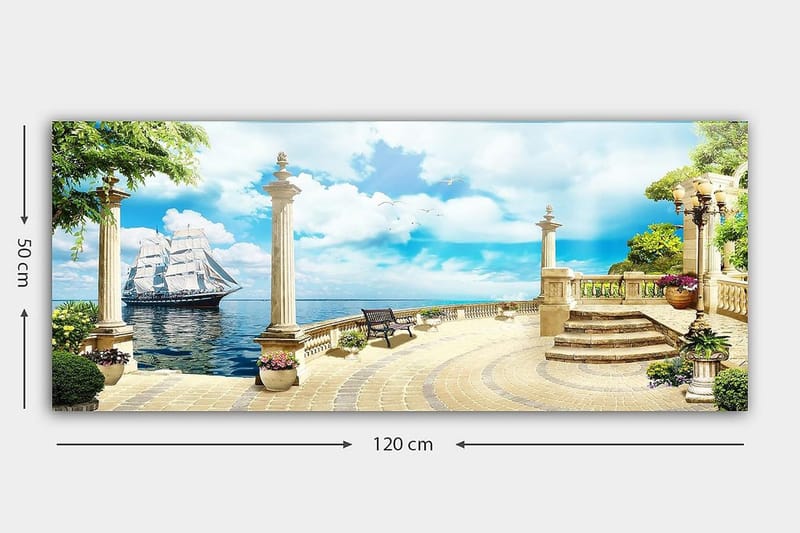 Canvasbilde YTY Landscape & Nature Flerfarget - 120x50 cm - Innredning - Bilder & kunst - Lerretsbilder