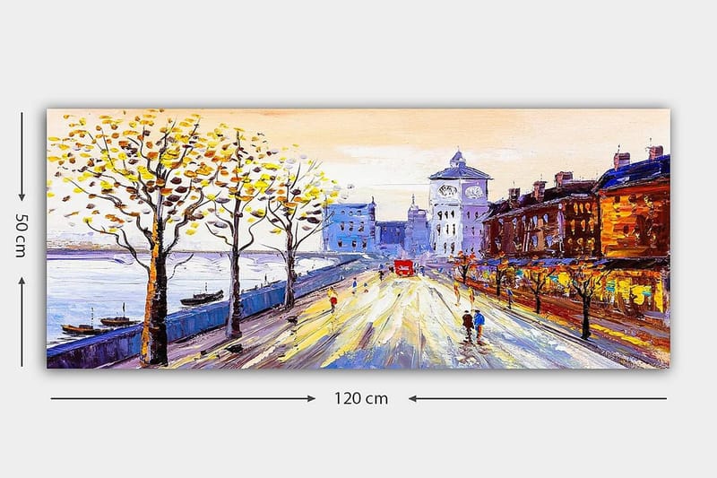 Canvasbilde YTY Landscape & Nature Flerfarget - 120x50 cm - Innredning - Bilder & kunst - Lerretsbilder