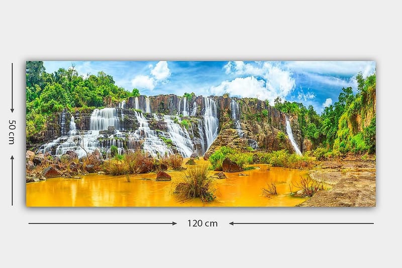 Canvasbilde YTY Landscape & Nature Flerfarget - 120x50 cm - Innredning - Bilder & kunst - Lerretsbilder