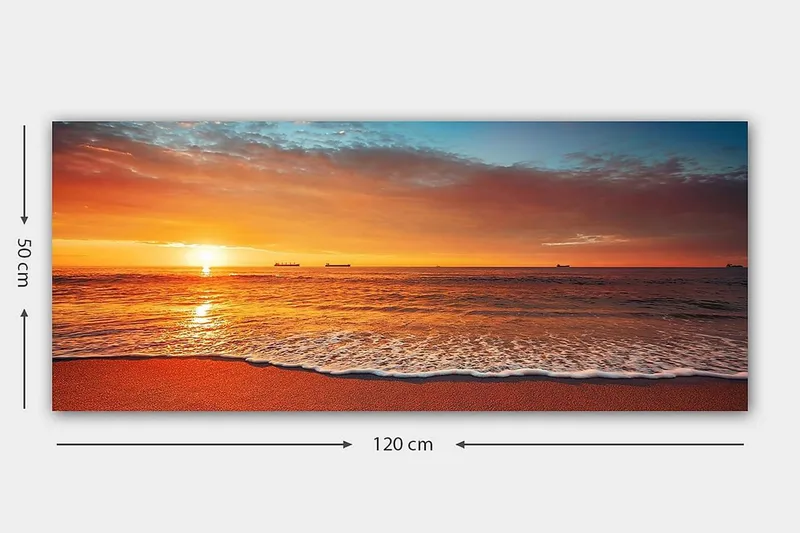 Canvasbilde YTY Landscape & Nature Flerfarget - 120x50 cm - Innredning - Bilder & kunst - Lerretsbilder