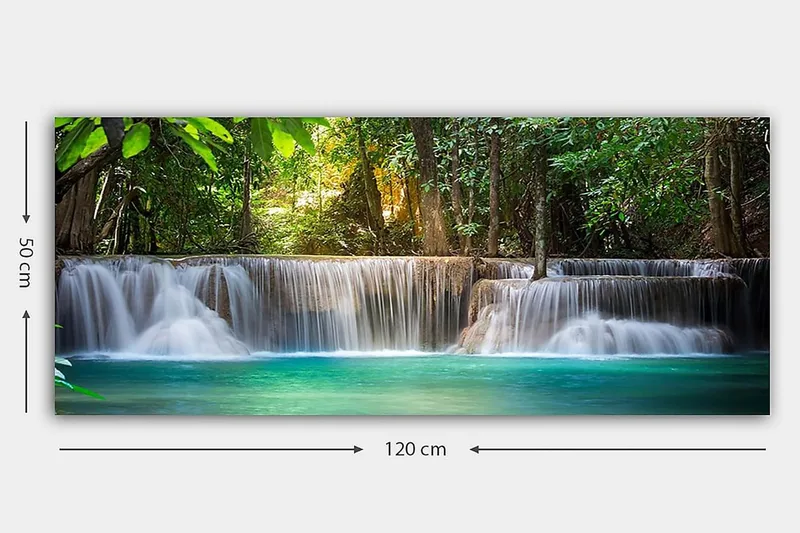 Canvasbilde YTY Landscape & Nature Flerfarget - 120x50 cm - Innredning - Bilder & kunst - Lerretsbilder