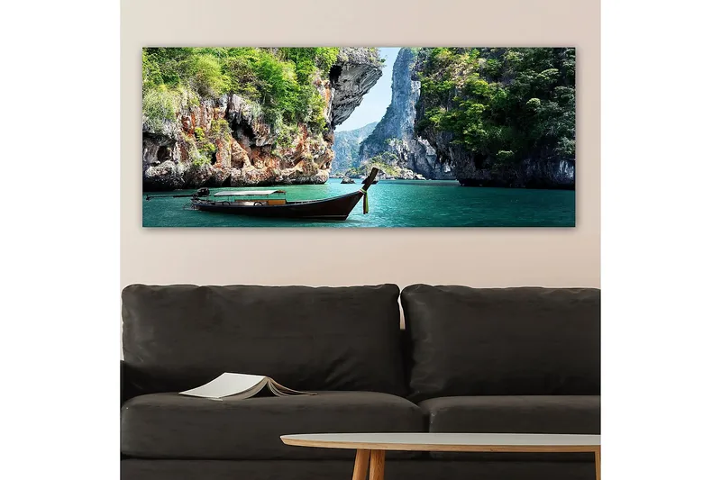Canvasbilde YTY Landscape & Nature Flerfarget - 120x50 cm - Innredning - Bilder & kunst - Lerretsbilder