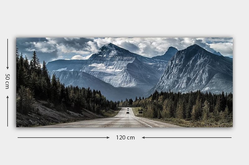 Canvasbilde YTY Landscape & Nature Flerfarget - 120x50 cm - Innredning - Bilder & kunst - Lerretsbilder