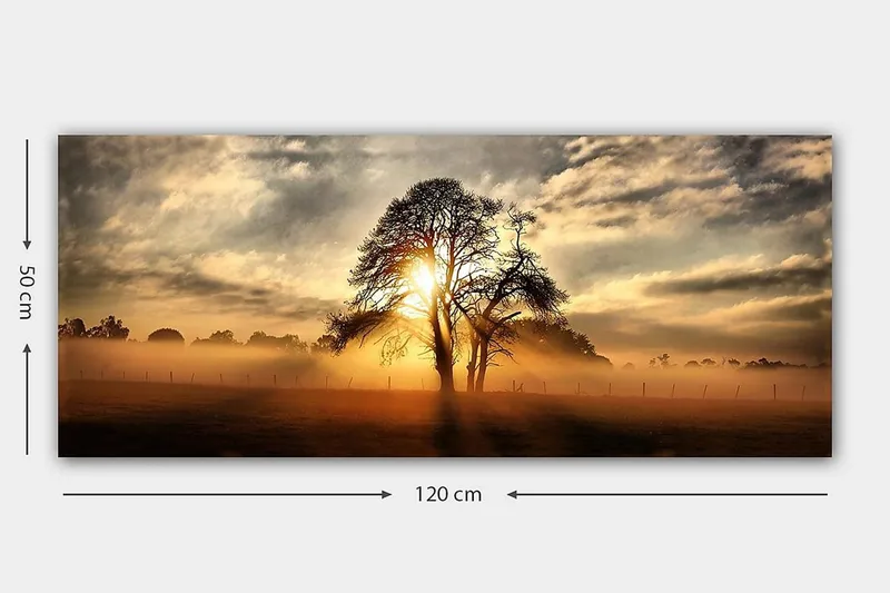 Canvasbilde YTY Landscape & Nature Flerfarget - 120x50 cm - Innredning - Bilder & kunst - Lerretsbilder