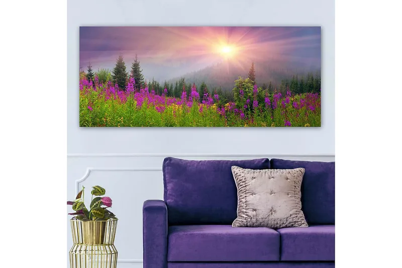 Canvasbilde YTY Landscape & Nature Flerfarget - 120x50 cm - Innredning - Bilder & kunst - Lerretsbilder
