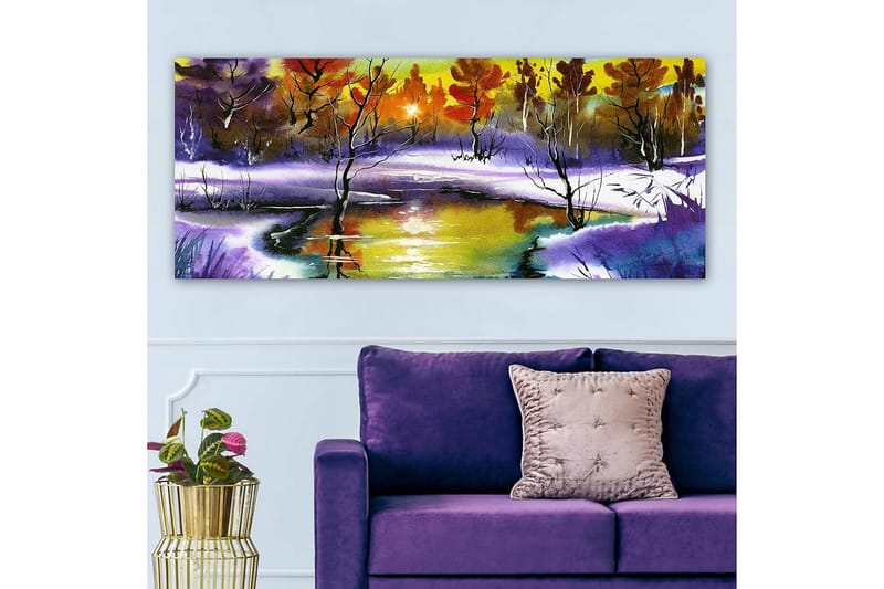 Canvasbilde YTY Landscape & Nature Flerfarget - 120x50 cm - Innredning - Bilder & kunst - Lerretsbilder