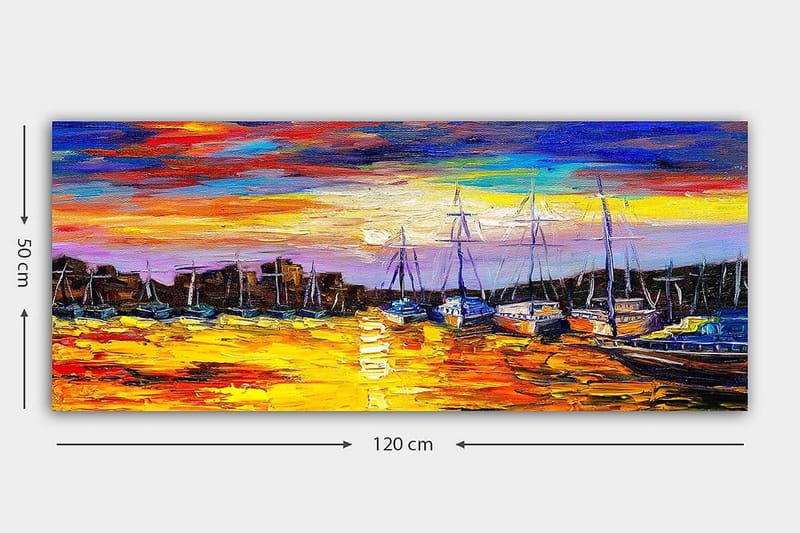 Canvasbilde YTY Landscape & Nature Flerfarget - 120x50 cm - Innredning - Bilder & kunst - Lerretsbilder