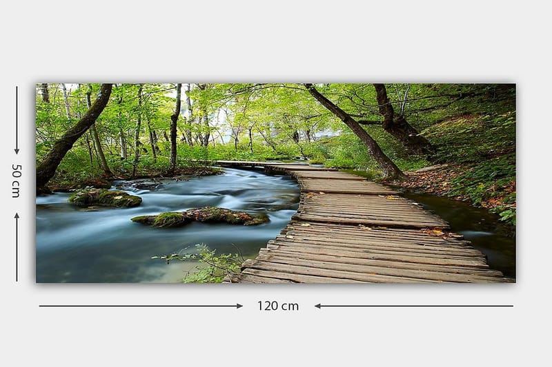 Canvasbilde YTY Landscape & Nature Flerfarget - 120x50 cm - Innredning - Bilder & kunst - Lerretsbilder