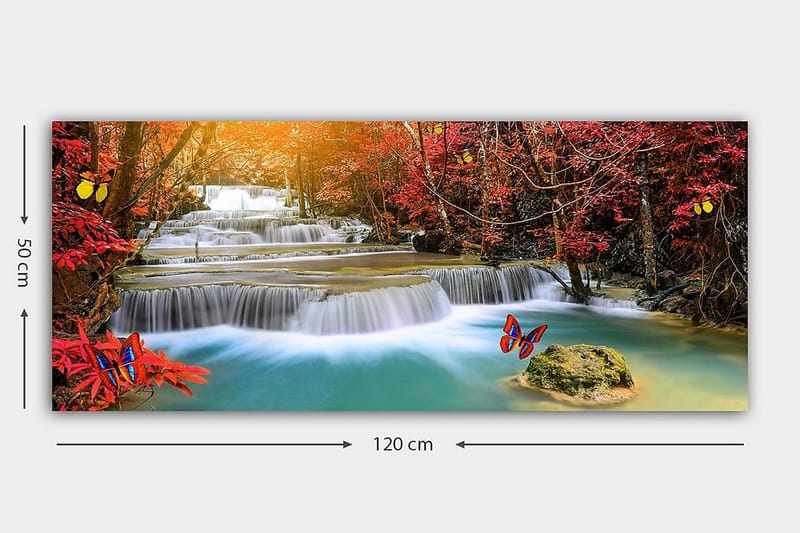 Canvasbilde YTY Landscape & Nature Flerfarget - 120x50 cm - Innredning - Bilder & kunst - Lerretsbilder