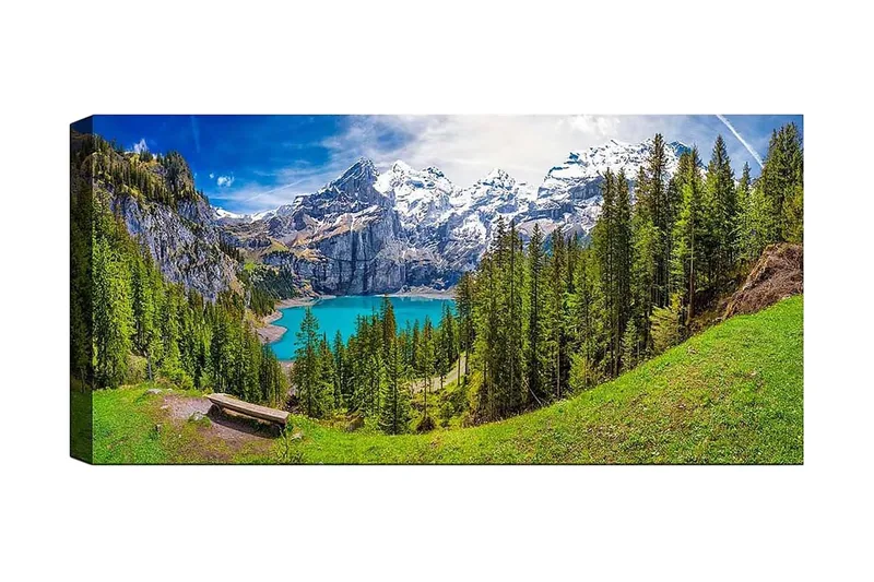 Canvasbilde YTY Landscape & Nature Flerfarget - 120x50 cm - Innredning - Bilder & kunst - Lerretsbilder