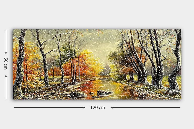 Canvasbilde YTY Landscape & Nature Flerfarget - 120x50 cm - Innredning - Bilder & kunst - Lerretsbilder