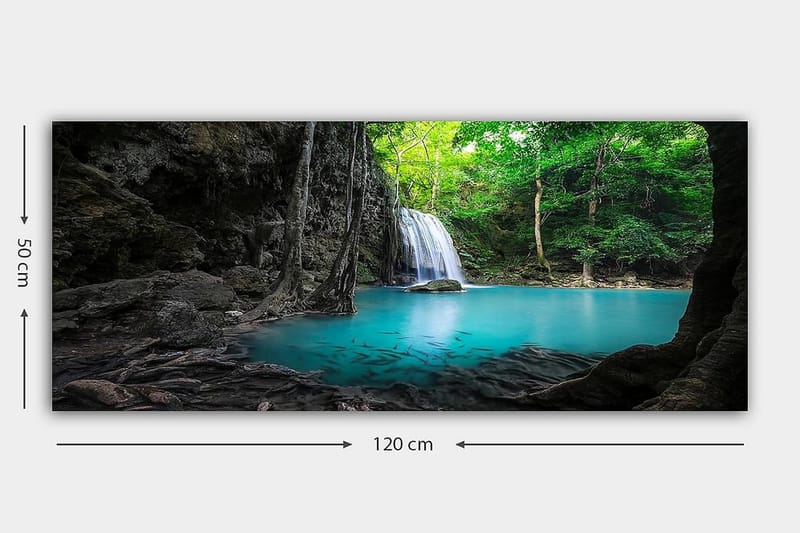 Canvasbilde YTY Landscape & Nature Flerfarget - 120x50 cm - Innredning - Bilder & kunst - Lerretsbilder