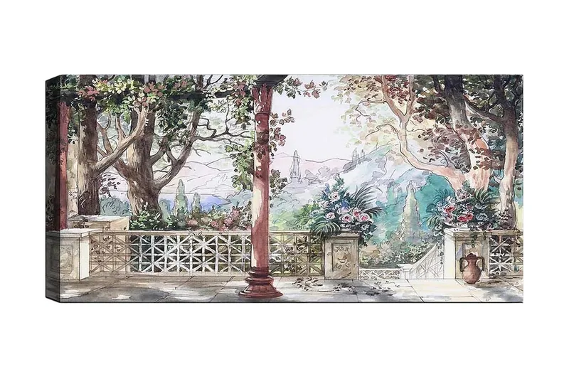 Canvasbilde YTY Landscape & Nature Flerfarget, 120x50 cm