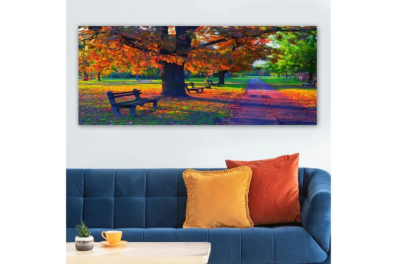 Canvasbilde YTY Landscape & Nature Flerfarget - 120x50 cm - Innredning - Bilder & kunst - Lerretsbilder