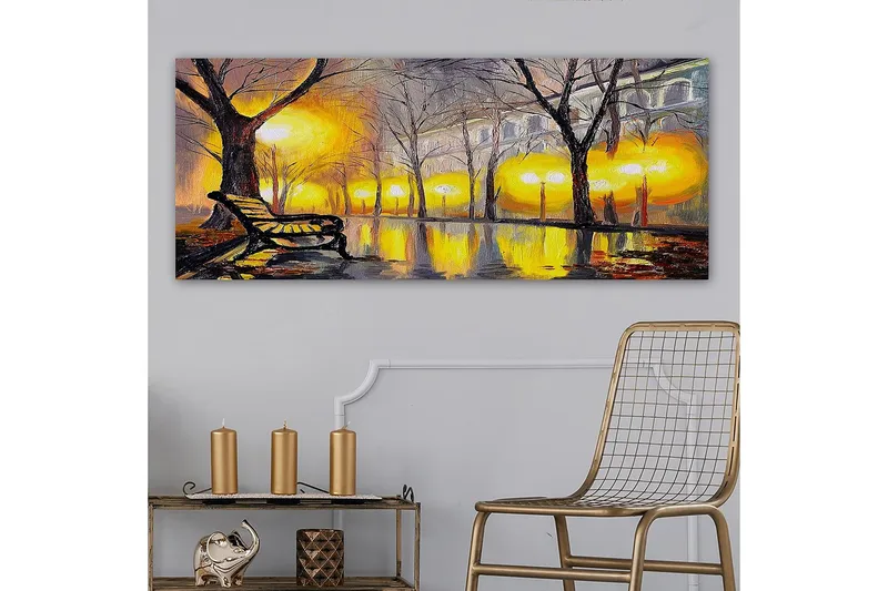 Canvasbilde YTY Landscape & Nature Flerfarget - 120x50 cm - Innredning - Bilder & kunst - Lerretsbilder