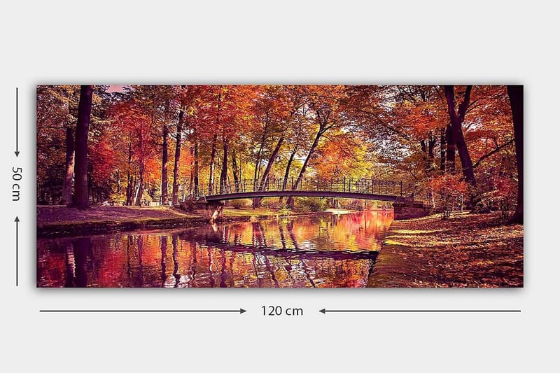 Canvasbilde YTY Landscape & Nature Flerfarget - 120x50 cm - Innredning - Bilder & kunst - Lerretsbilder