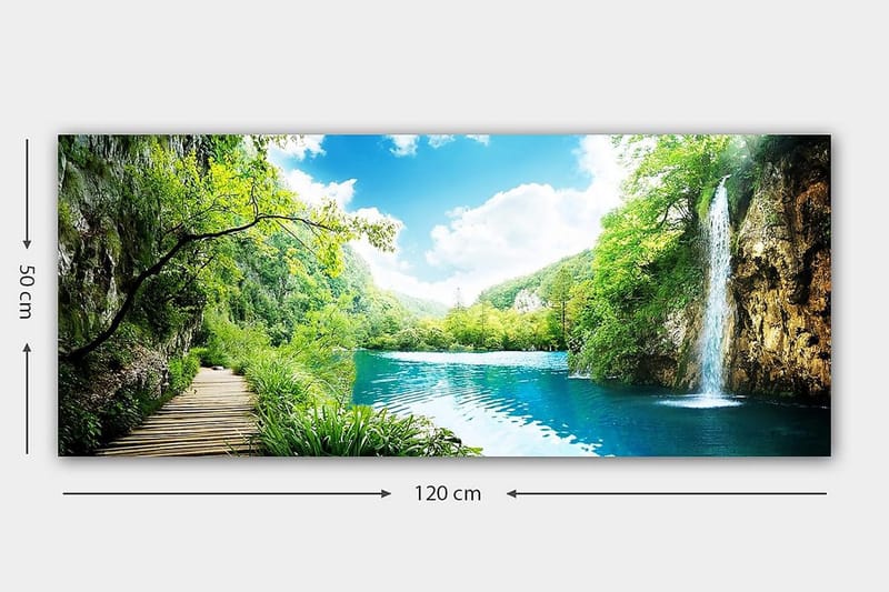 Canvasbilde YTY Landscape & Nature Flerfarget - 120x50 cm - Innredning - Bilder & kunst - Lerretsbilder