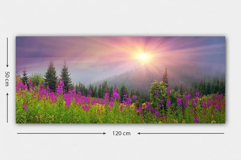 Canvasbilde YTY Landscape & Nature Flerfarget - 120x50 cm - Innredning - Bilder & kunst - Lerretsbilder