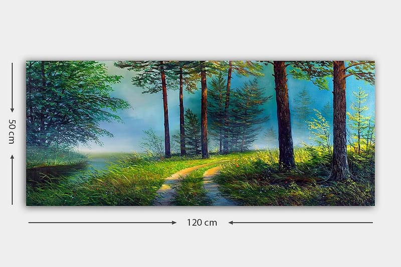 Canvasbilde YTY Landscape & Nature Flerfarget - 120x50 cm - Innredning - Bilder & kunst - Lerretsbilder