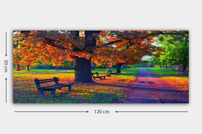Canvasbilde YTY Landscape & Nature Flerfarget - 120x50 cm - Innredning - Bilder & kunst - Lerretsbilder