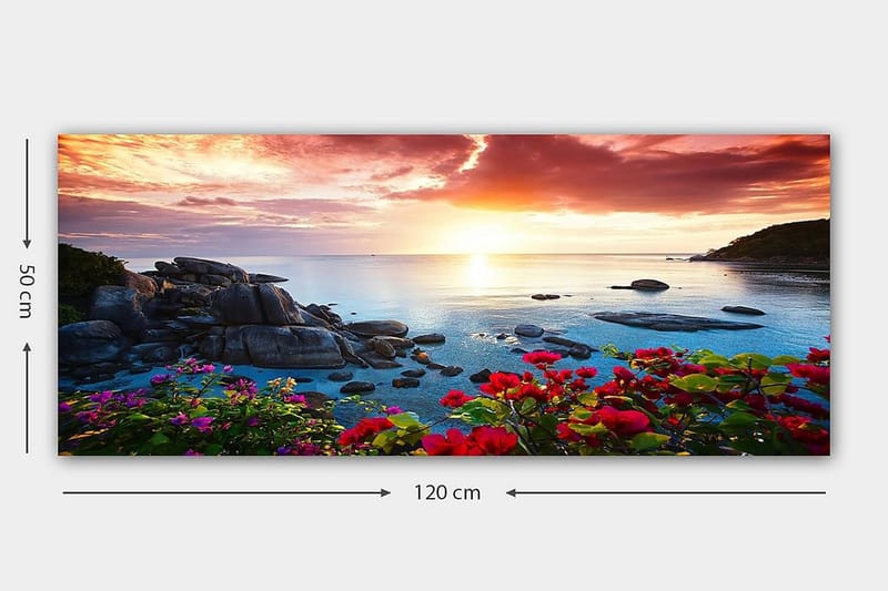 Canvasbilde YTY Landscape & Nature Flerfarget - 120x50 cm - Innredning - Bilder & kunst - Lerretsbilder