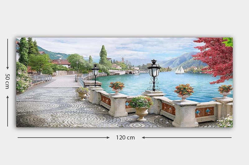 Canvasbilde YTY Landscape & Nature Flerfarget - 120x50 cm - Innredning - Bilder & kunst - Lerretsbilder